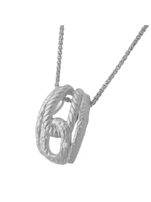 Silber Halskette mit Anhänger ZH-4866