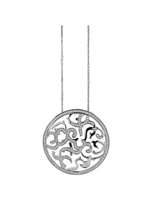 Silber Halskette mit Anhänger ZH-4881