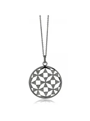 Silber Halskette mit Anhänger ZH-6037/2