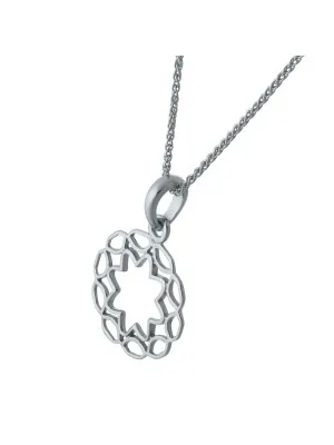 Jasmine Silber Halskette mit Anhänger ZH-7076