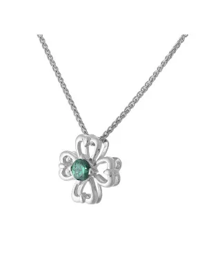 Saffina Silber Halskette mit Anhänger ZH-7081