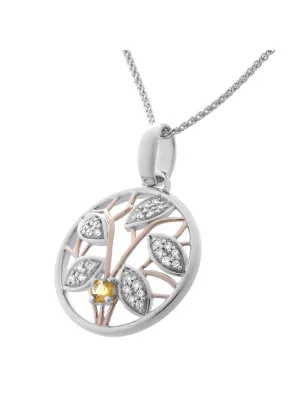 Oceane Silber Halskette mit Anhänger ZH-7090/1