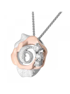 Ivory Silber Halskette mit Anhänger ZH-7091/1