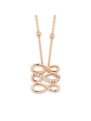 Silber Halskette mit Anhänger ZH-7123/RG