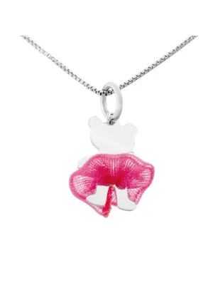 Bear Bow Silber Halskette mit Anhänger ZH-7132