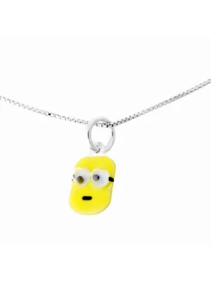 Minion Silber Halskette mit Anhänger ZH-7135