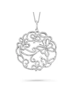 Silber Halskette mit Anhänger ZH-7214