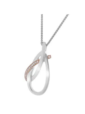 Alverta Silber Halskette mit Anhänger ZH-7232