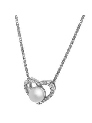 Alberte Silber Halskette mit Anhänger ZH-7233