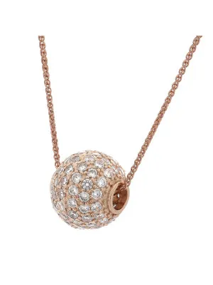 Silber Halskette mit Anhänger ZH-7235/RG