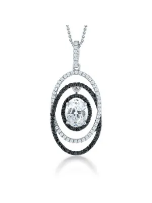 Silber Halskette mit Anhänger ZH-7242