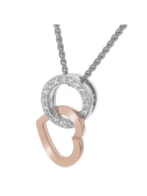 Ely Silber Halskette mit Anhänger ZH-7286