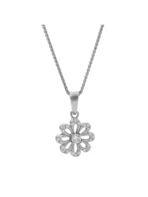 Silber Halskette mit Anhänger ZH-7305