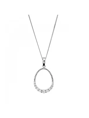 Aria Silber Halskette mit Anhänger ZH-7494
