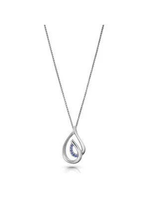 Dazzle Silber Halskette mit Anhänger ZH-7518/B