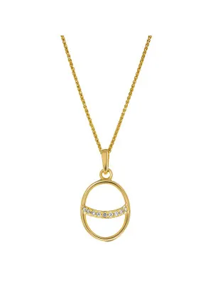 Amaliada Silber Anhanger mit Kette ZH-7572