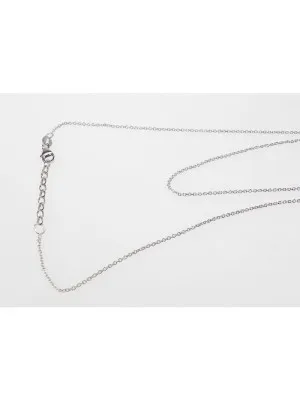 Silber Halsband ZK-2727/45+3