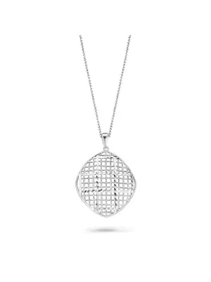 Lilla Silber Halskette mit Anhänger ZK-7190